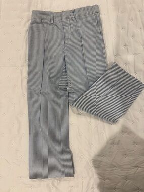 Crewcuts Boy’s Blue & White Seersucker Pants